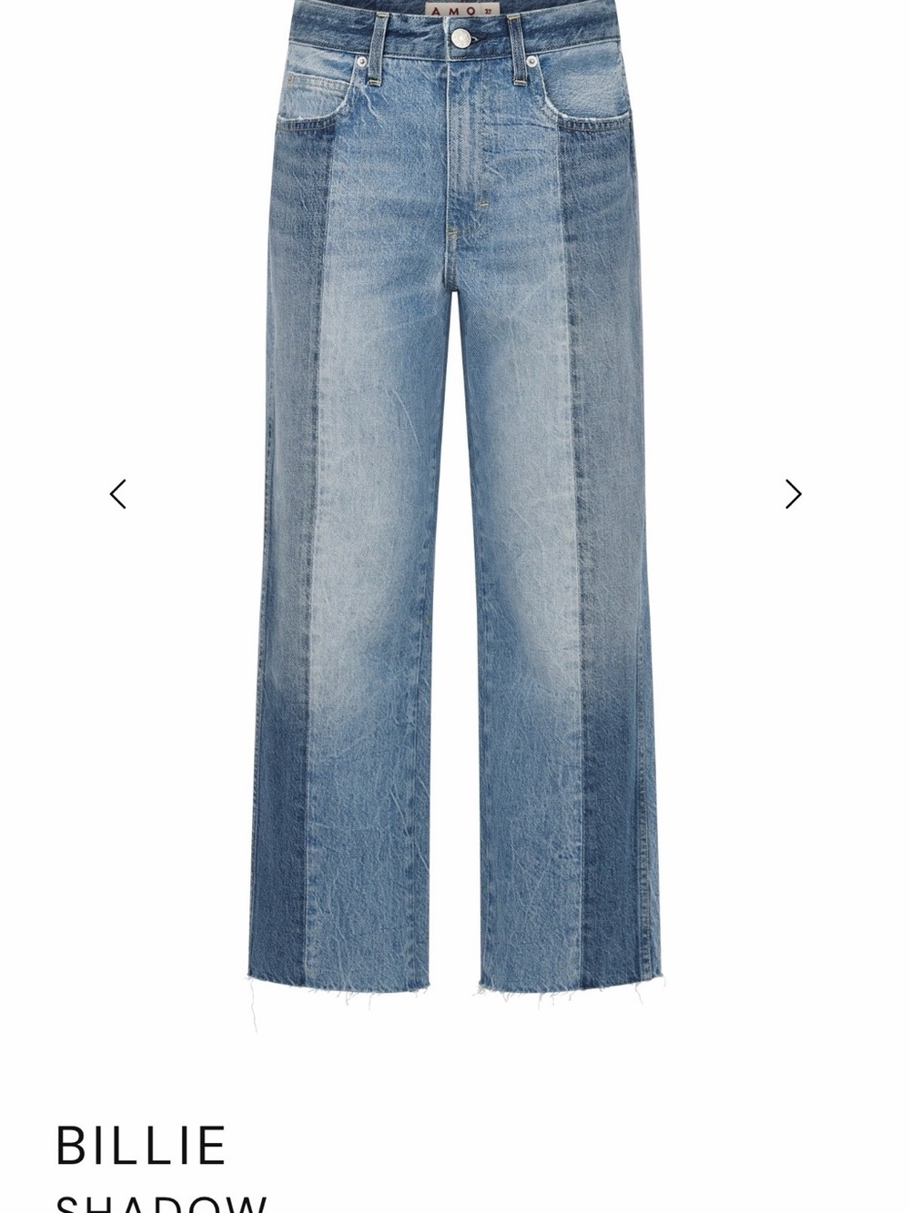 AMO Two-Tone Light and Medium Blue Jeans
